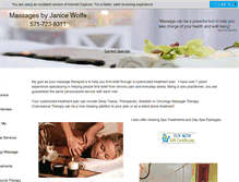 Tablet Screenshot of massagesbyjanice.com